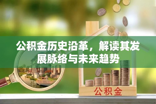 道滘公积金历史沿革，解读其发展脉络与未来趋势