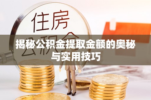 道滘揭秘公积金提取金额的奥秘与实用技巧