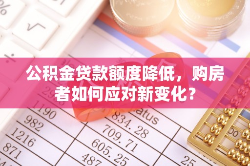 道滘公积金贷款额度降低，购房者如何应对新变化？