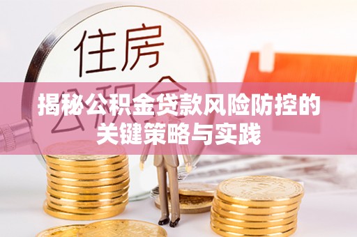道滘揭秘公积金贷款风险防控的关键策略与实践