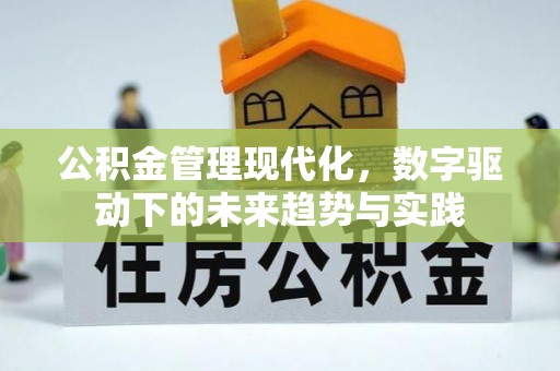 道滘公积金管理现代化，数字驱动下的未来趋势与实践