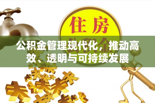 道滘公积金管理现代化，推动高效、透明与可持续发展