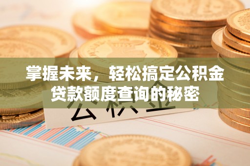 道滘掌握未来，轻松搞定公积金贷款额度查询的秘密