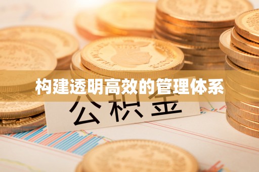 道滘构建透明高效的管理体系