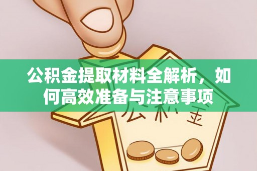 道滘公积金提取材料全解析，如何高效准备与注意事项