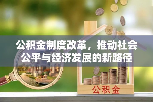 道滘公积金制度改革，推动社会公平与经济发展的新路径