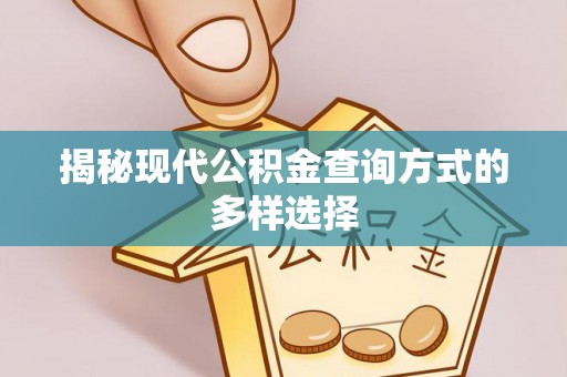 道滘揭秘现代公积金查询方式的多样选择