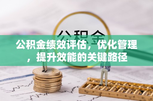 道滘公积金绩效评估，优化管理，提升效能的关键路径