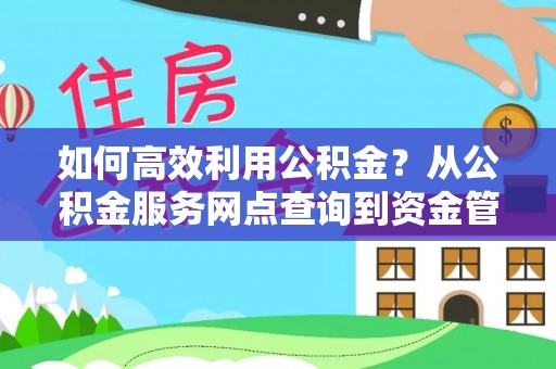 道滘如何高效利用公积金？从公积金服务网点查询到资金管理全攻略