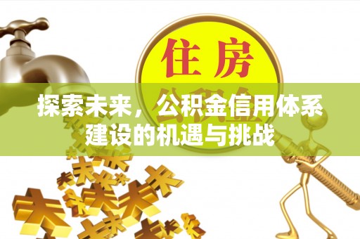 道滘探索未来，公积金信用体系建设的机遇与挑战