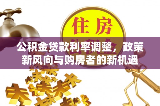 道滘公积金贷款利率调整，政策新风向与购房者的新机遇