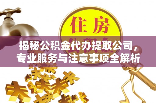 道滘揭秘公积金代办提取公司，专业服务与注意事项全解析